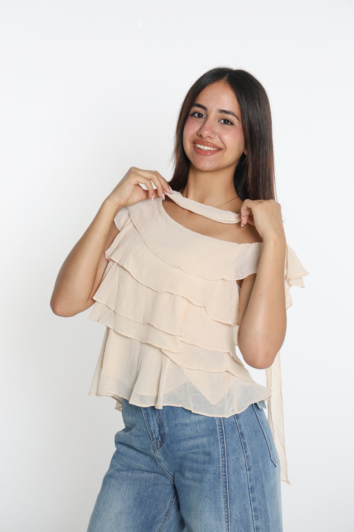 بلوزة مرفرفة onesize
