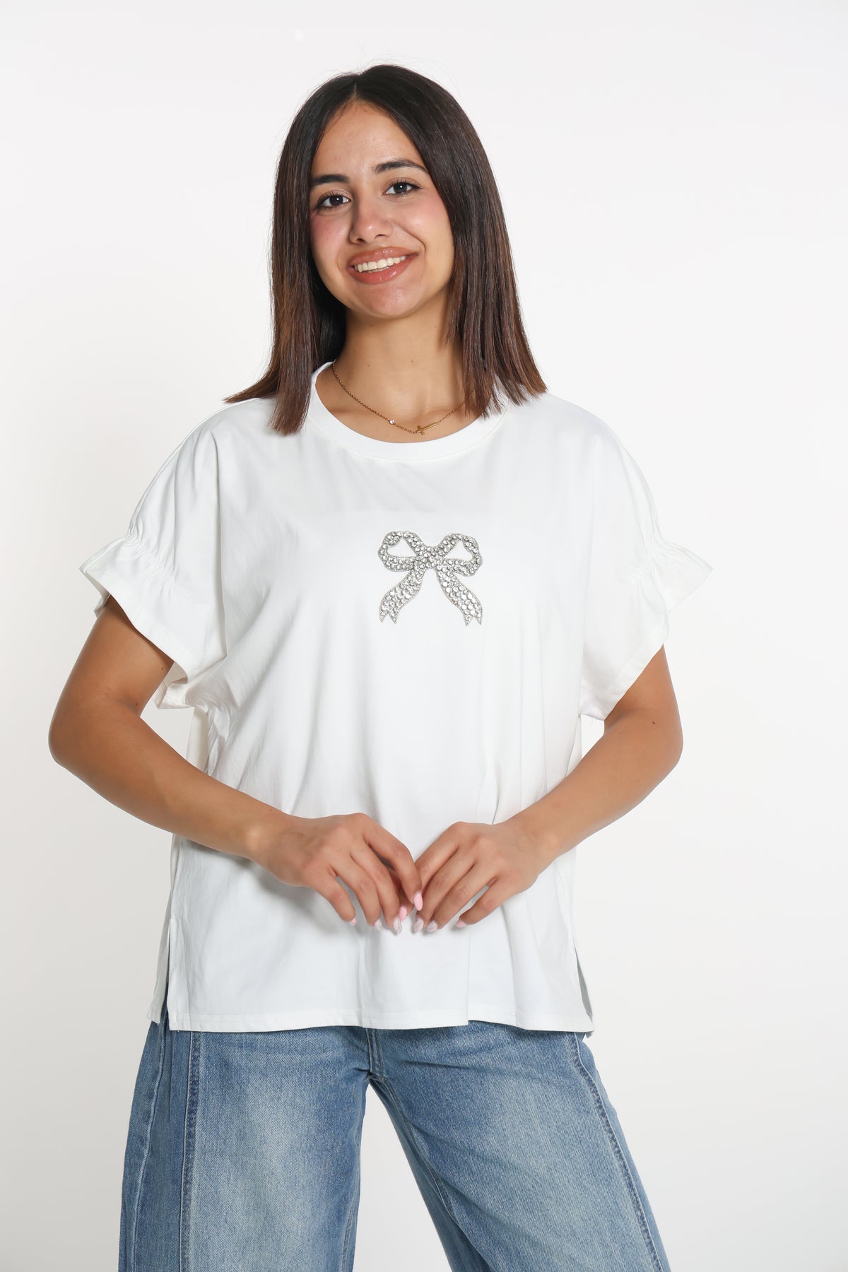 Sparkle bow T-shirt