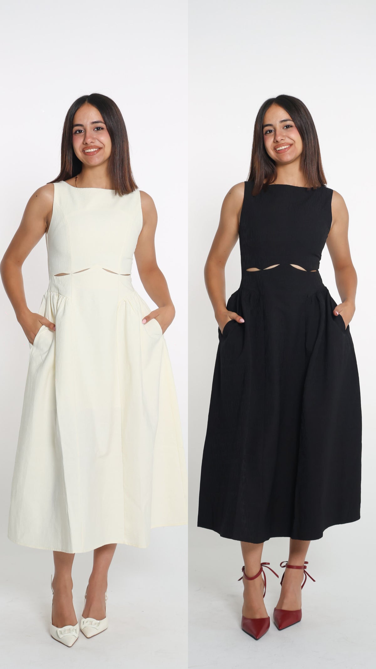 Cut out midi dress