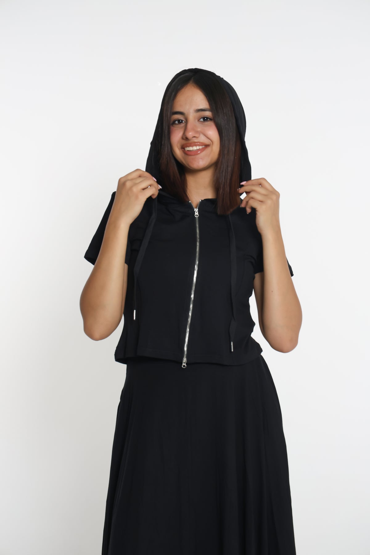 hooded 2 piece set - طقم جارزة مع تنورة