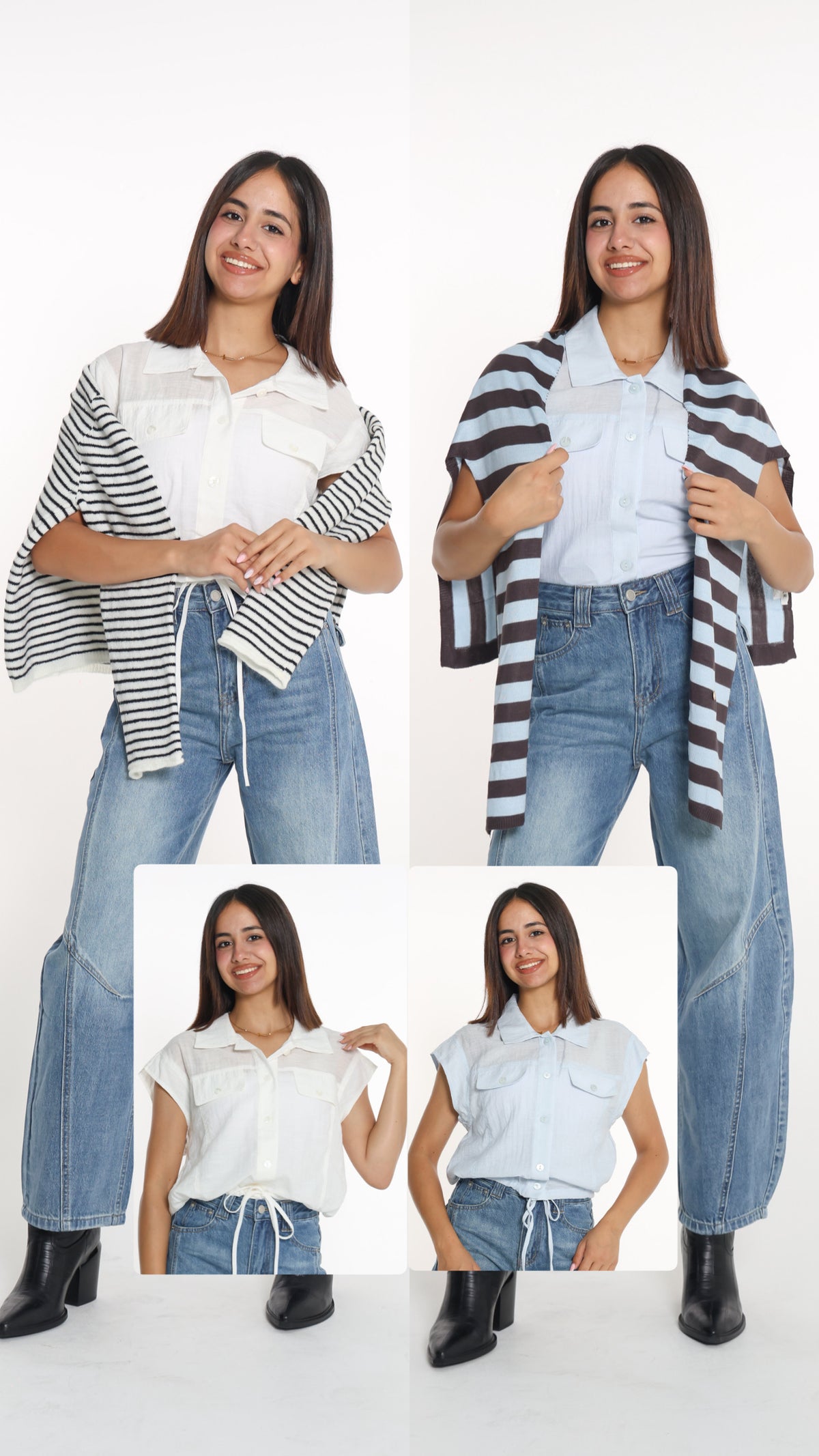 قميص سادة نص كم onesize