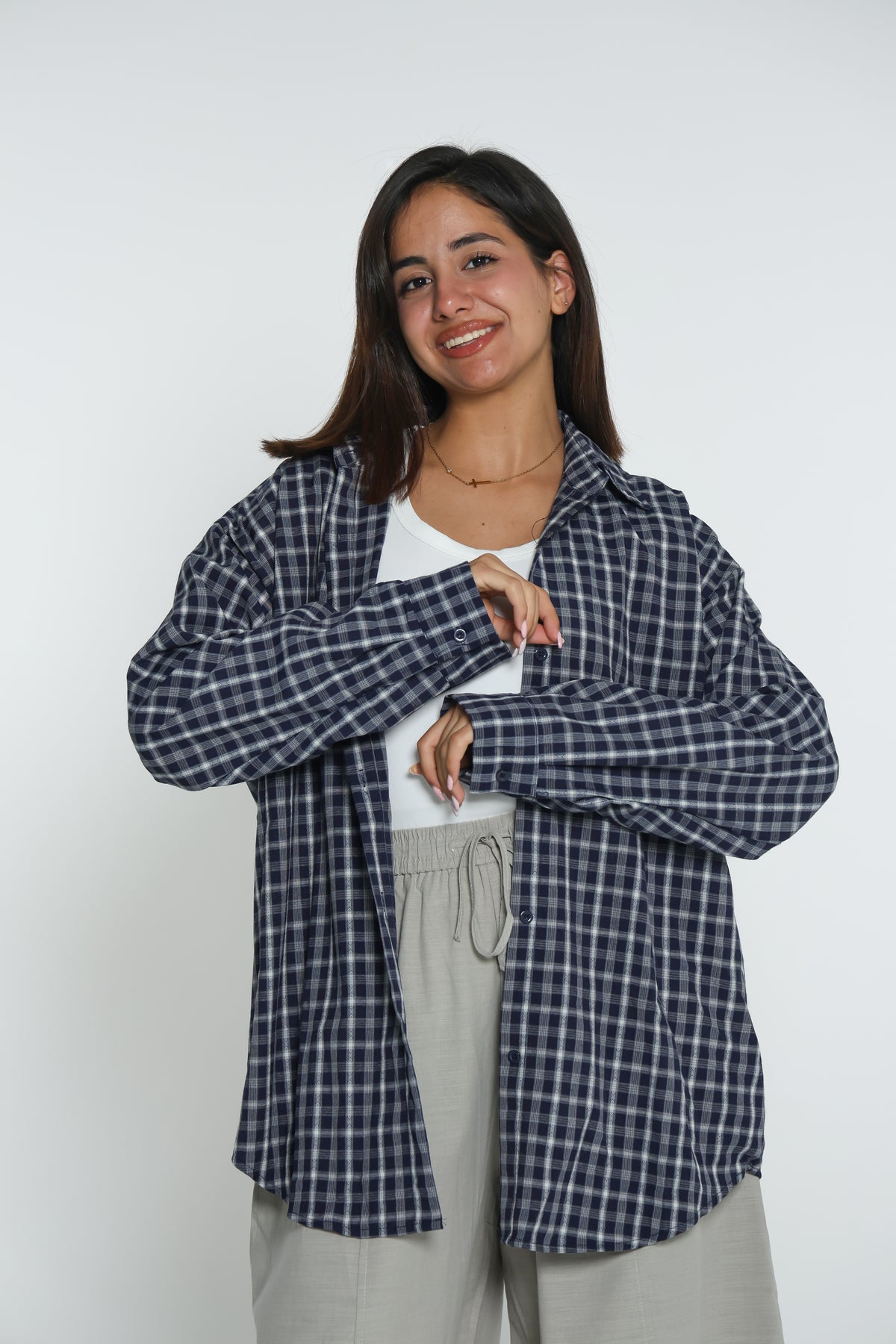 قميص كاروهات onesize