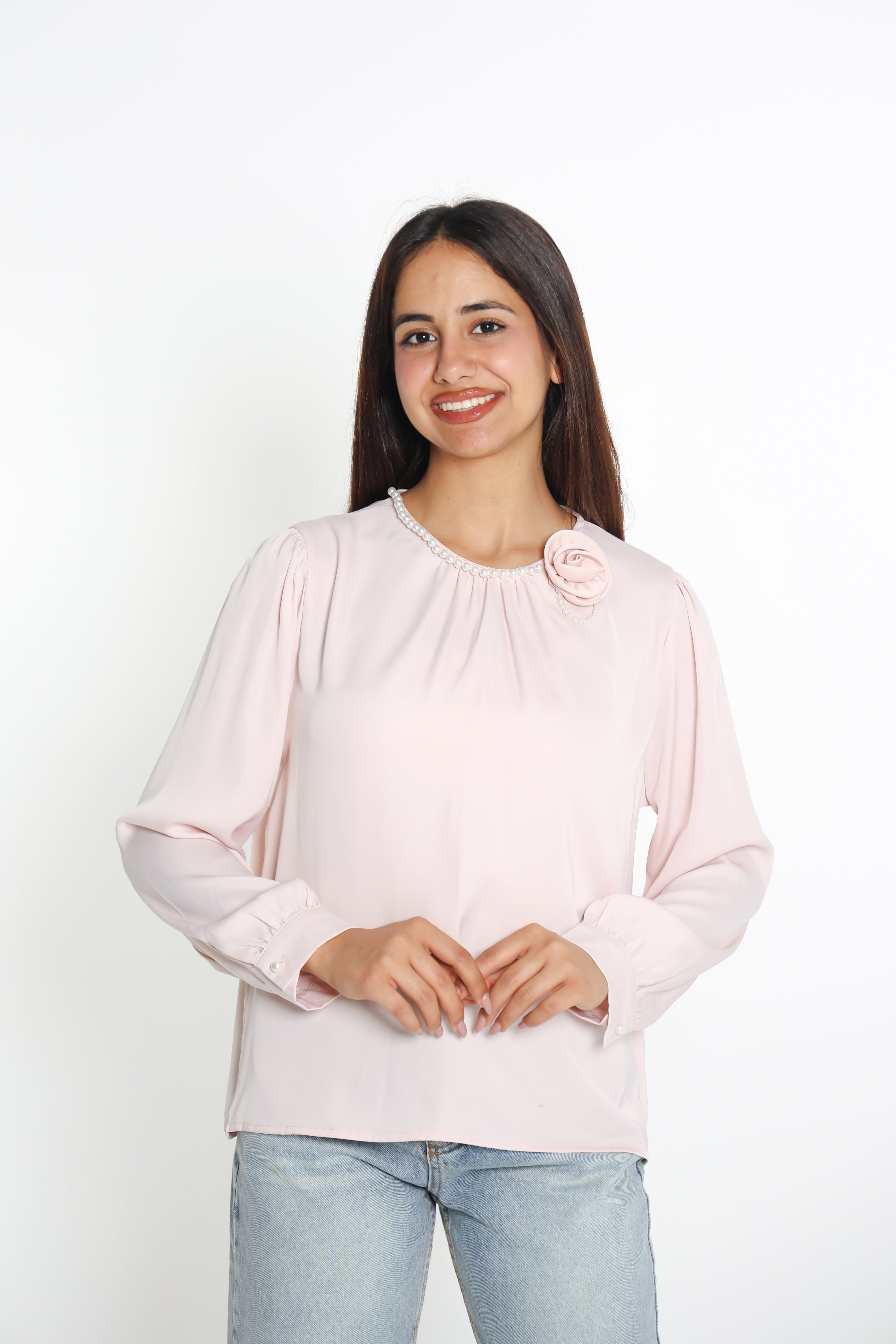 بلوزة زهري بارد