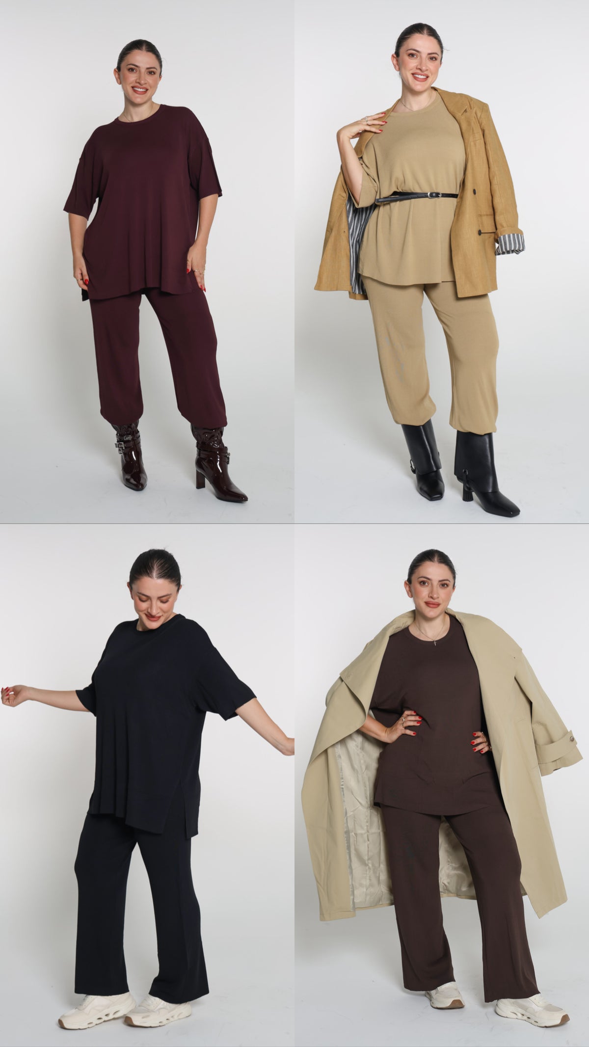 طقم لايكرا بلوزة وبنطلون onesize