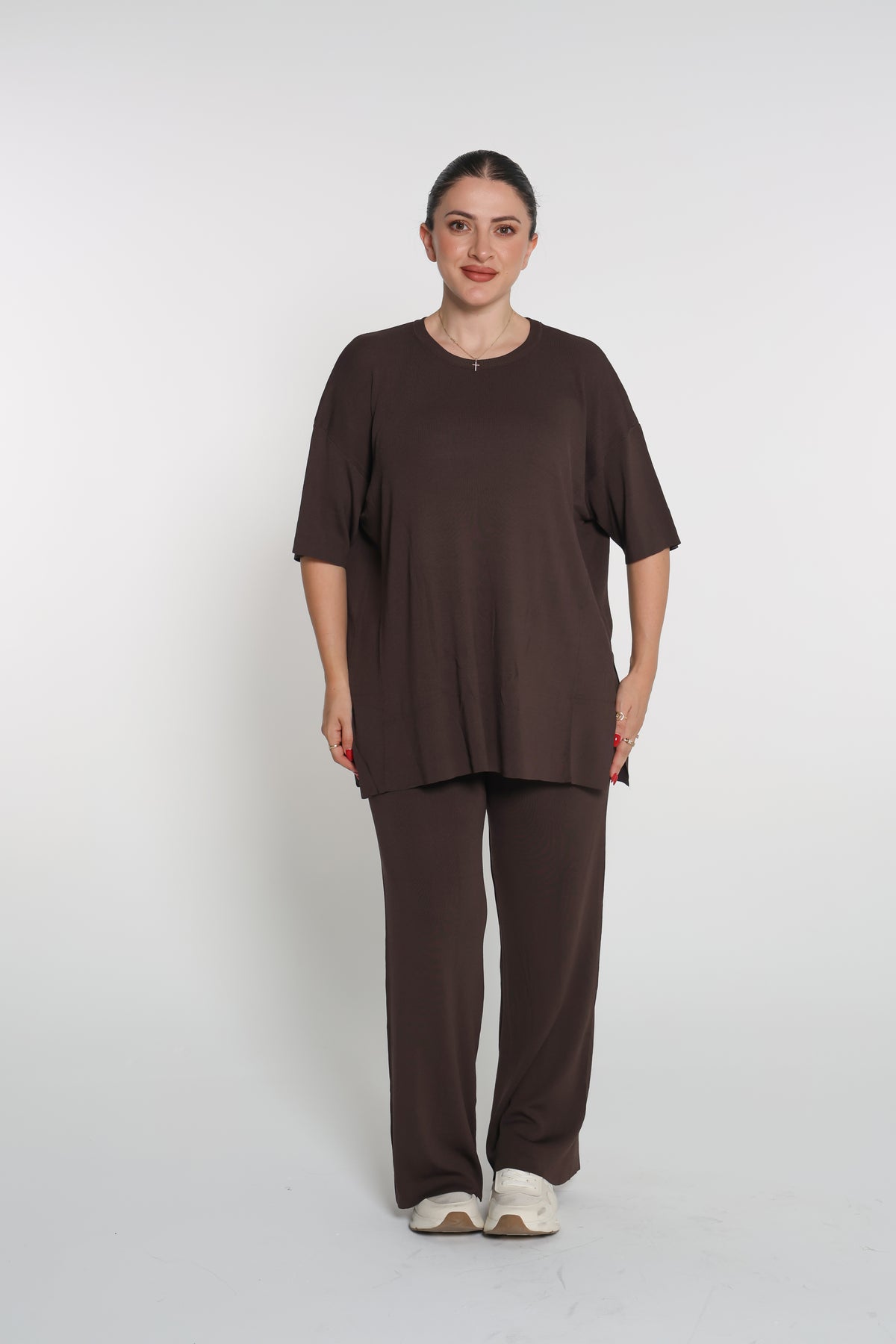 طقم لايكرا بلوزة وبنطلون onesize