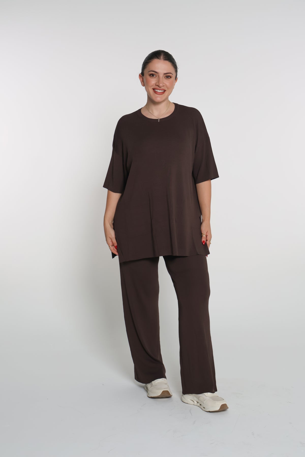 طقم لايكرا بلوزة وبنطلون onesize