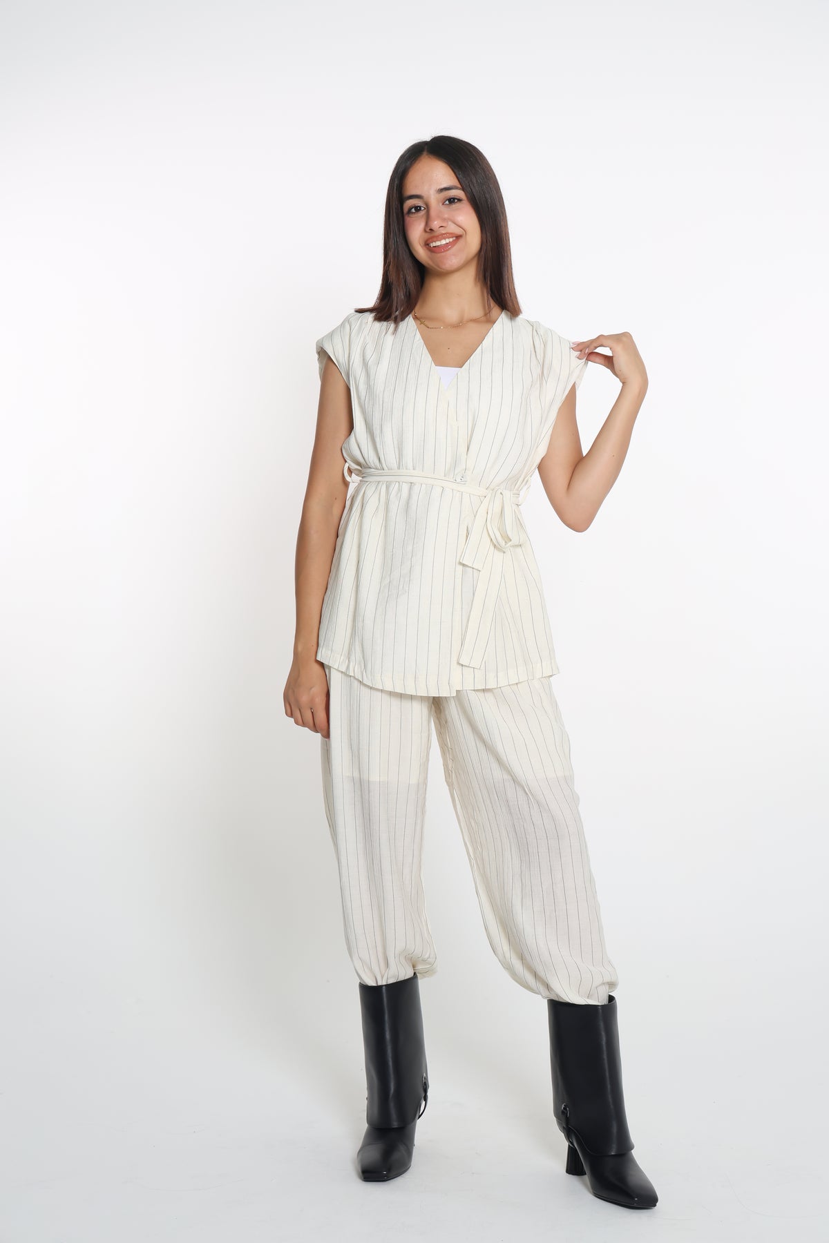 Striped 2 piece set - طقم مخطط