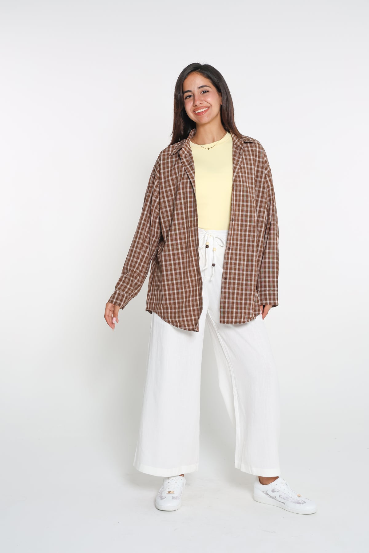 قميص كاروهات onesize