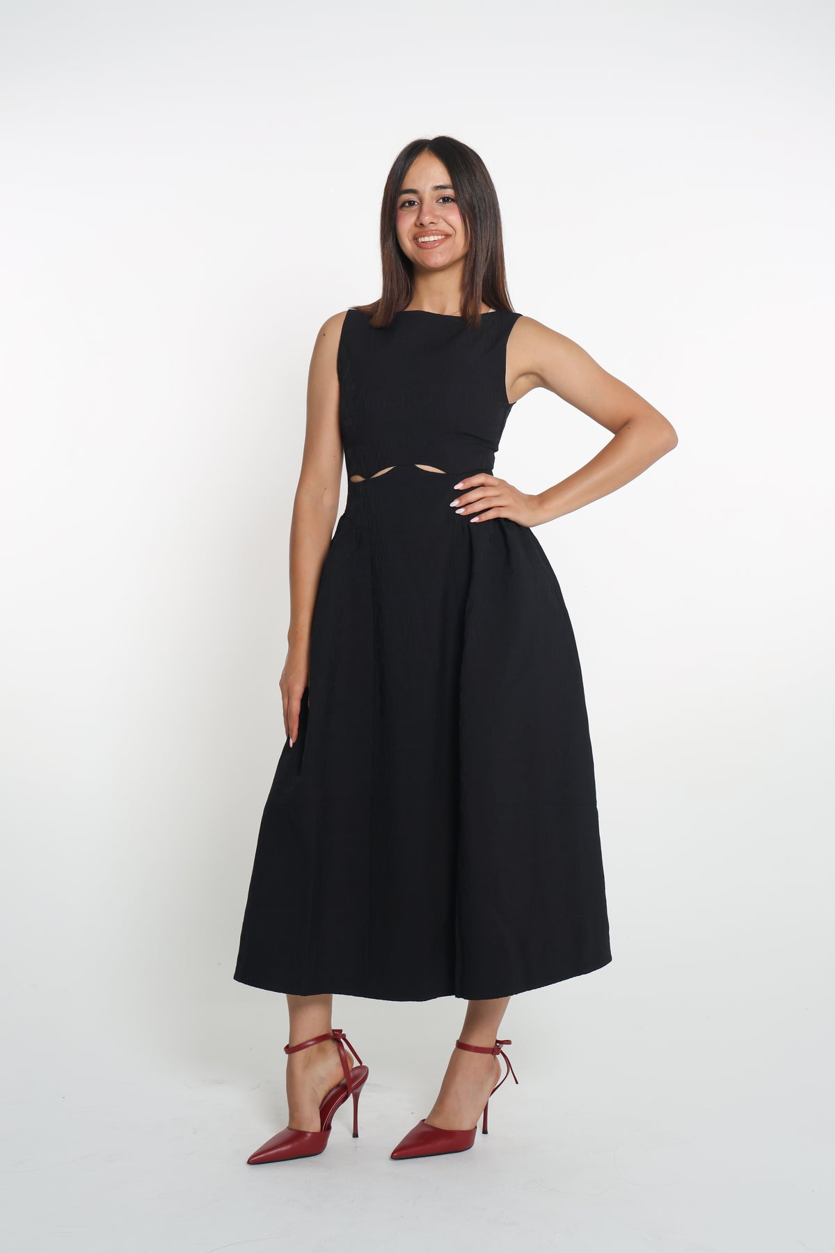 Cut out midi dress