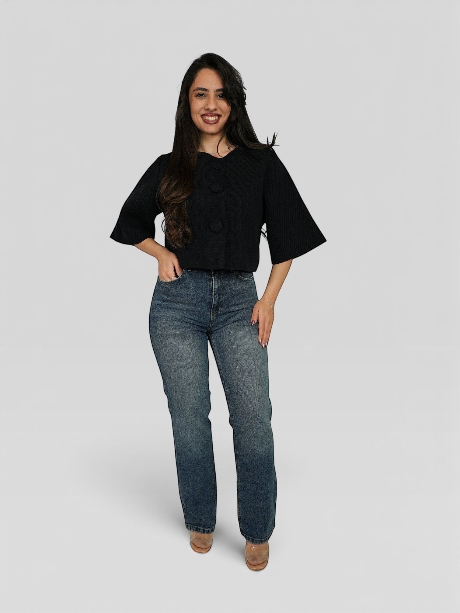 جينز سادة straight