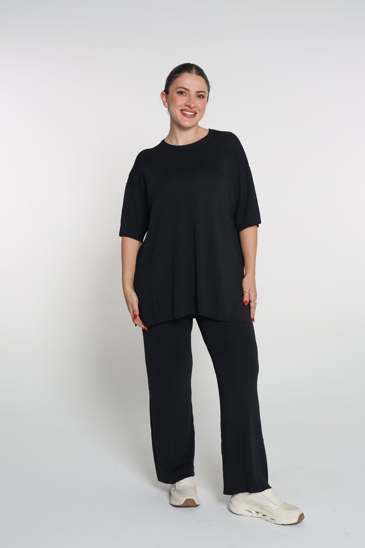 طقم لايكرا بلوزة وبنطلون onesize