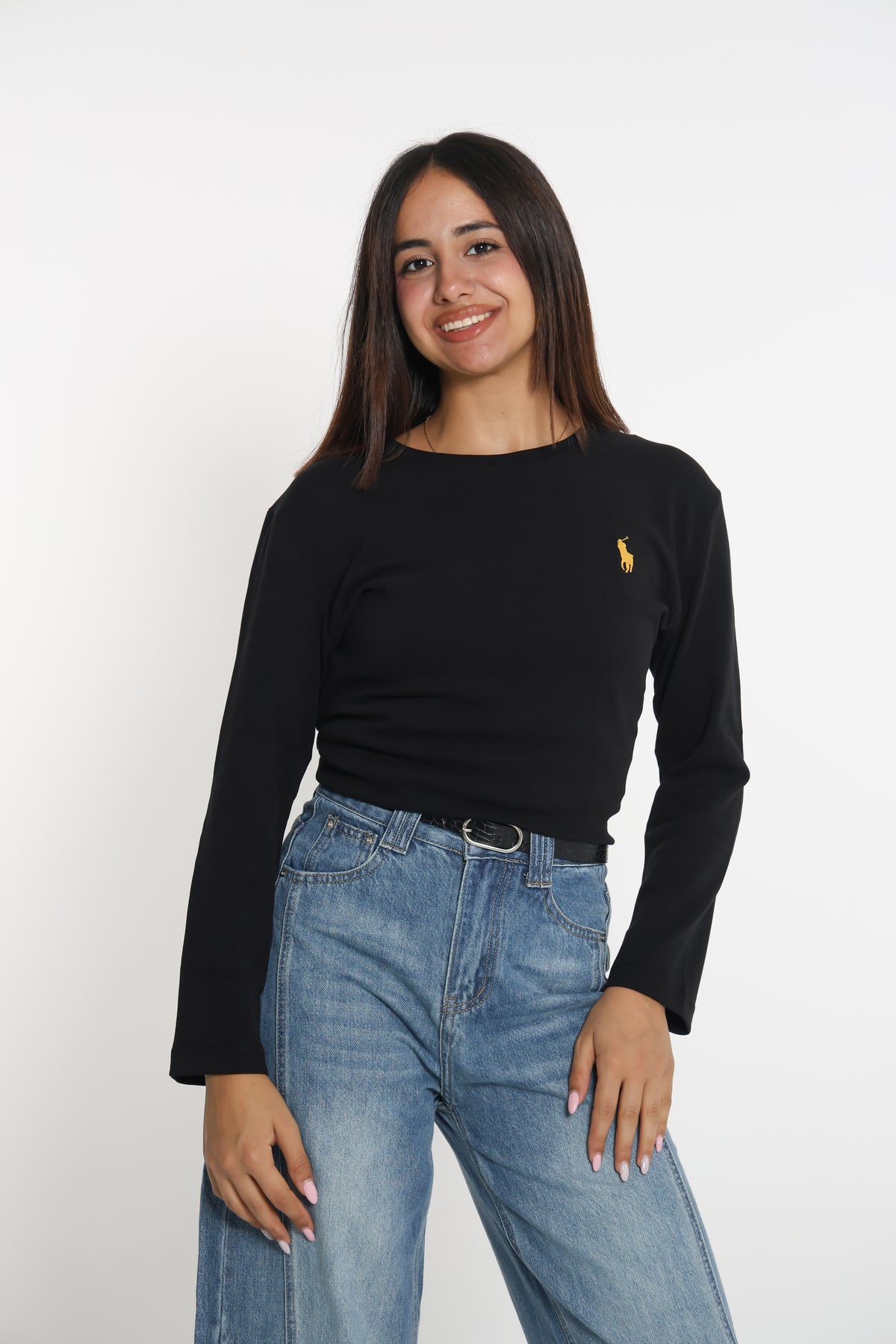 بلوزة بولو أسود onesize