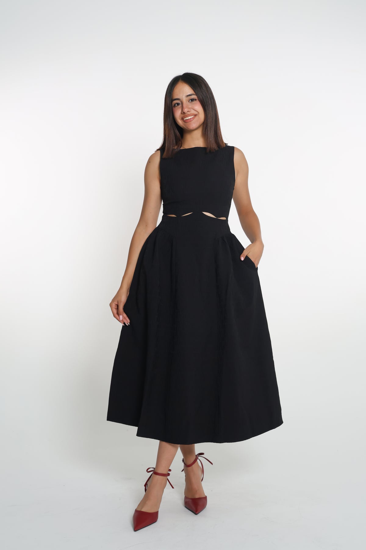Cut out midi dress