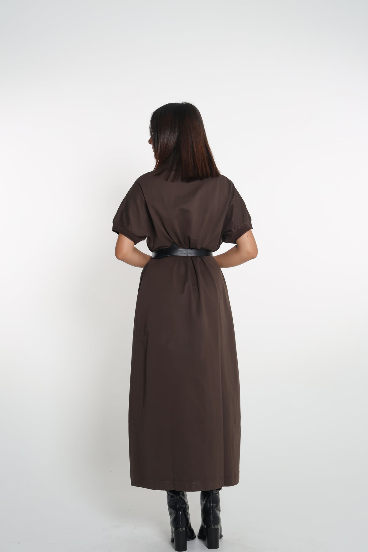 Mocha zip dress