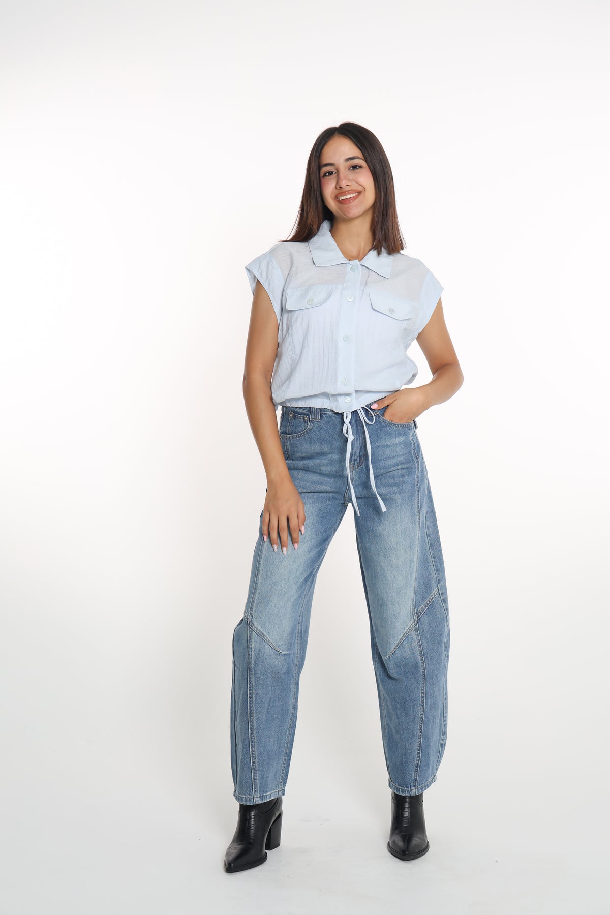 قميص سادة نص كم onesize