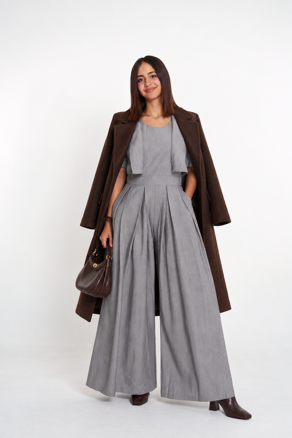 اوفرهول رمادي - gray overalls