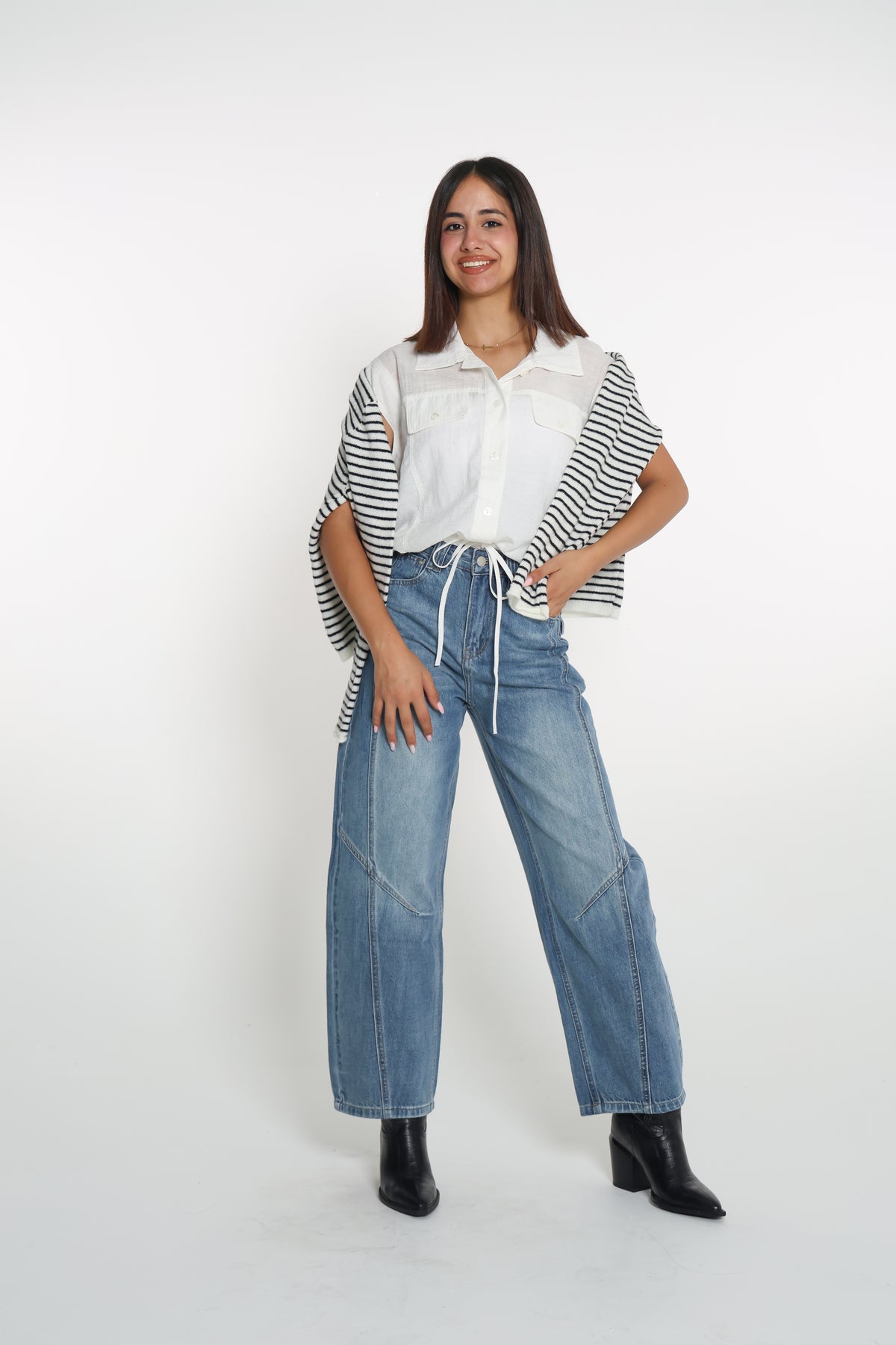 قميص سادة نص كم onesize