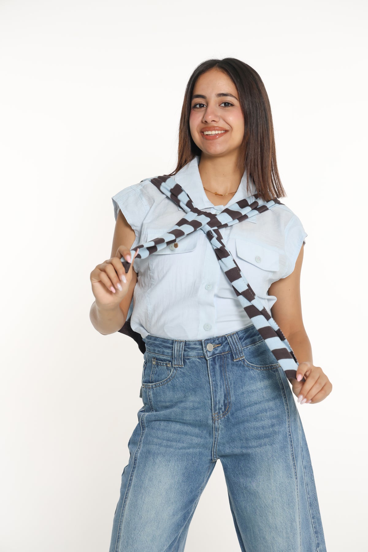 قميص سادة نص كم onesize
